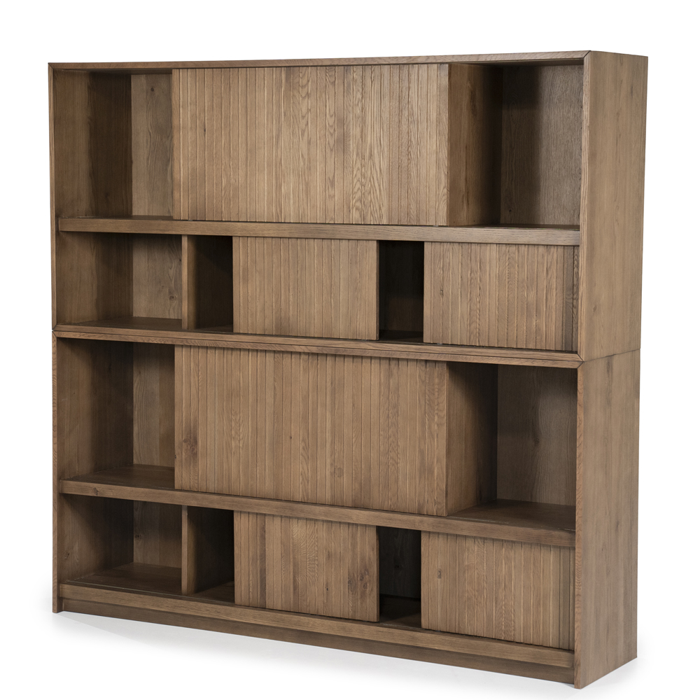 Bücherschrank MILO 180 cm Eiche braun