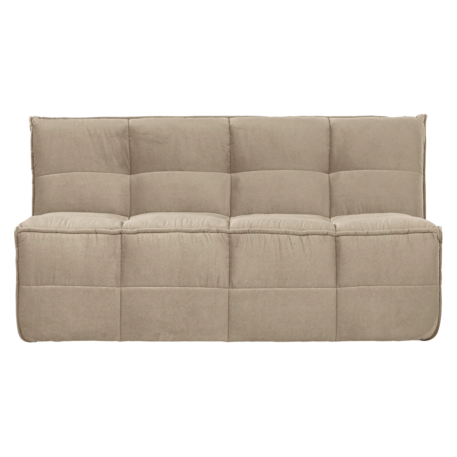  Esstischbank CLUSTER 164 cm Samt zartes beige Küchenbank gepolstert