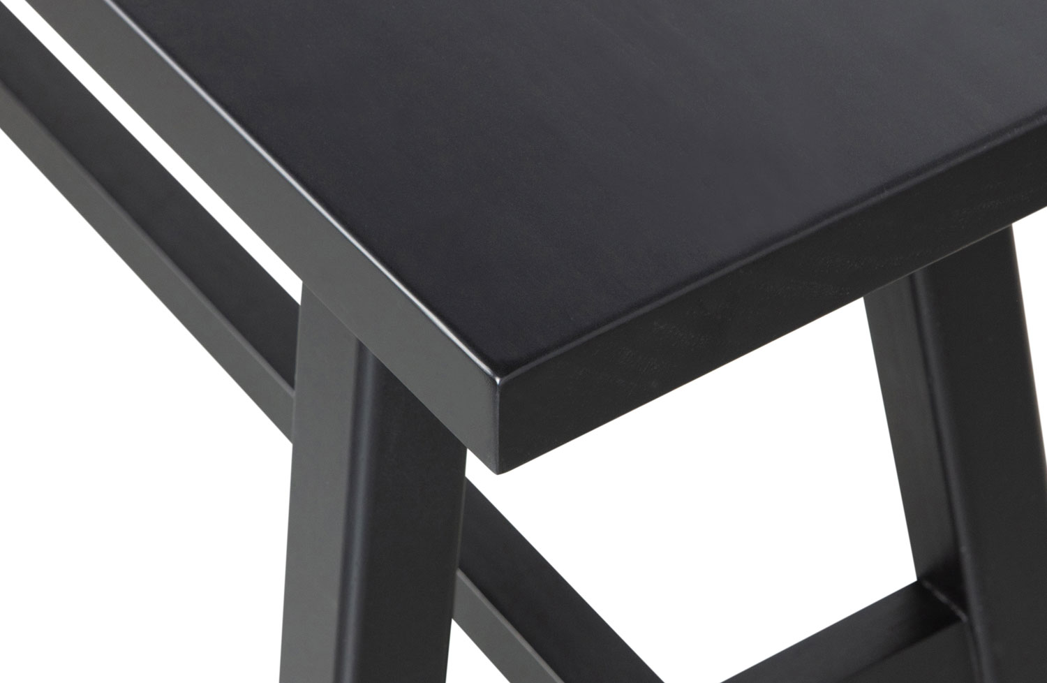 Bank Sitzbank Imme 110 cm Kiefer massiv schwarz