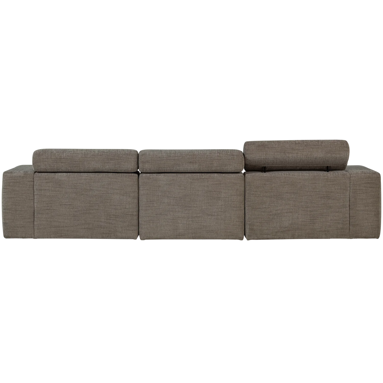 Ecksofa Sofa NOVI Bezug Melange grau Chaiselongue rechts