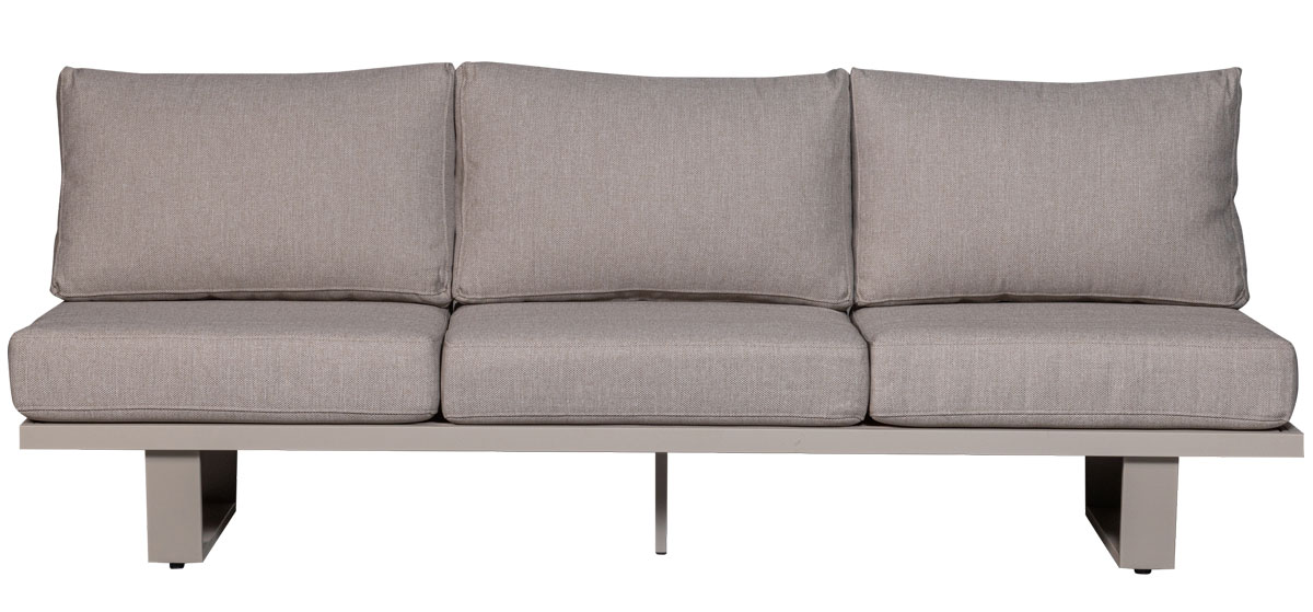 Gartenmöbel Lounge Sofa BEAR Alu sandfarben Outdoor