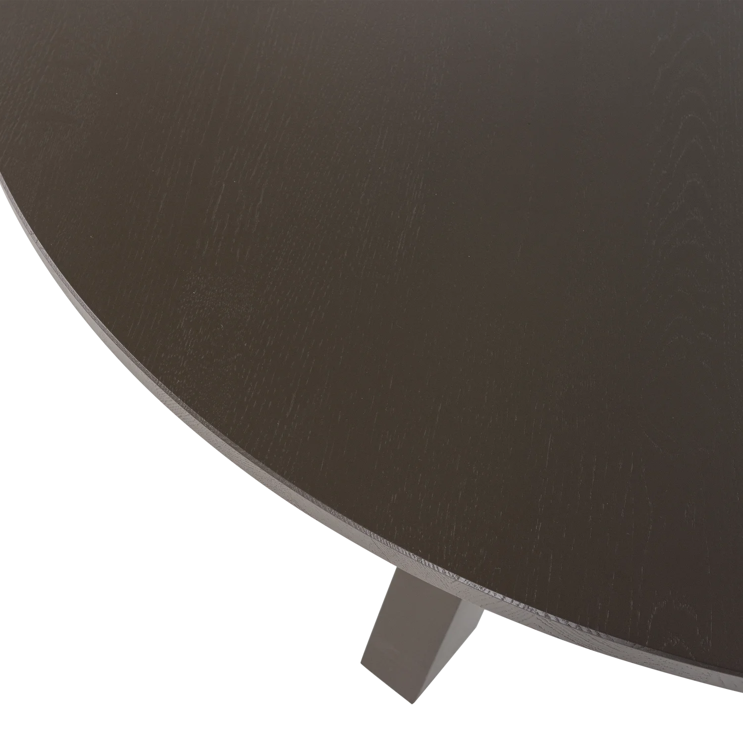 Esstisch RHONDA rund Ø 129 cm Eiche mittelbraun Tisch