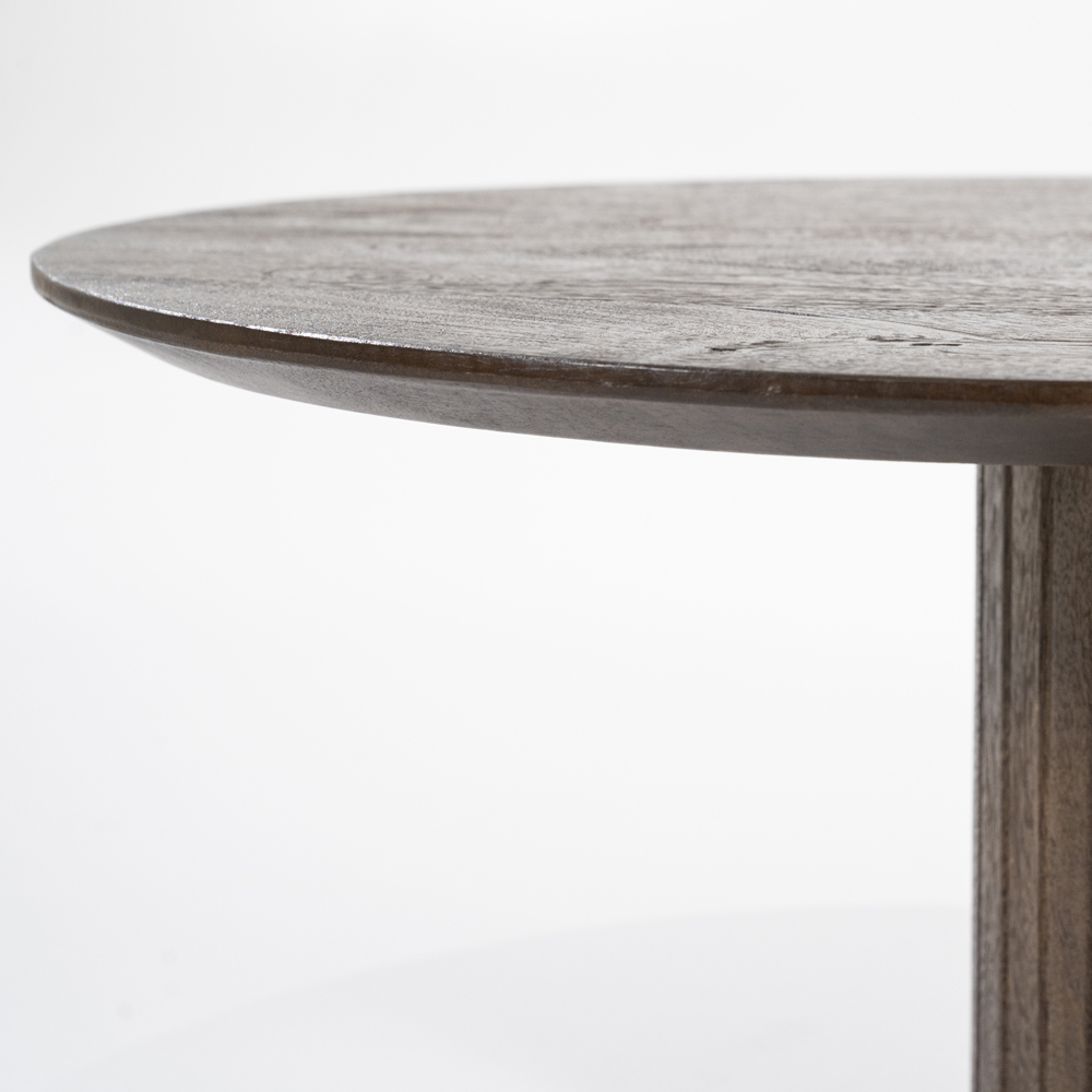 Couchtisch LAMOUS oval organisch 130 cm Mango Holz braun