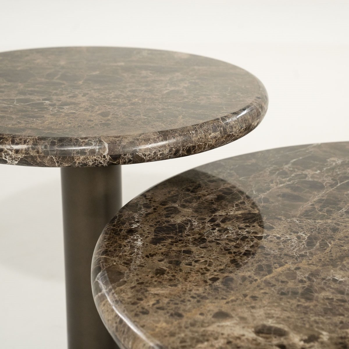 Couchtisch Luigi Ø 75 cm Emperado Marmor Metall