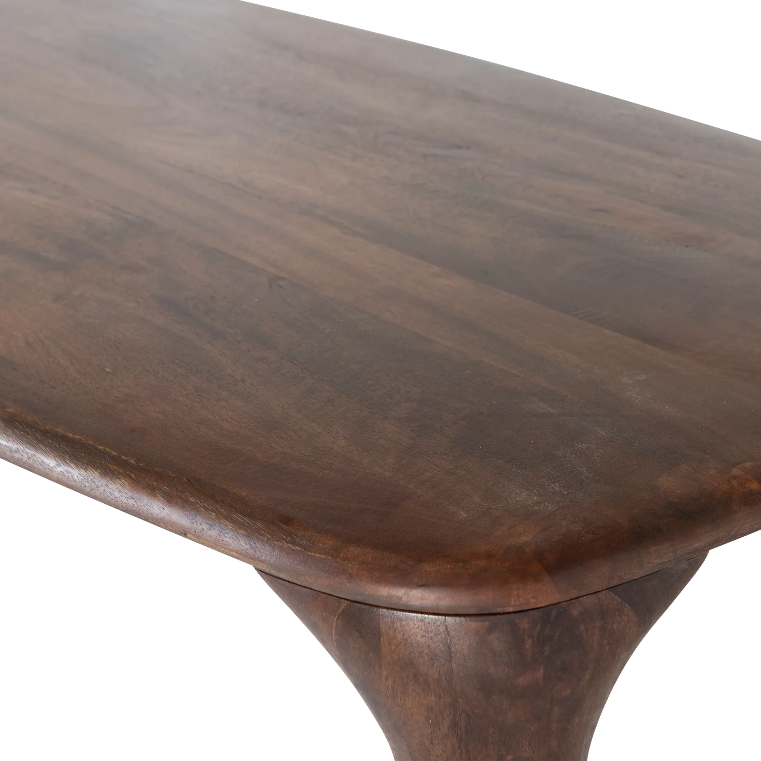 Esstisch FIORE 190 x 95 cm Mango Massivholz Walnuss-Finish