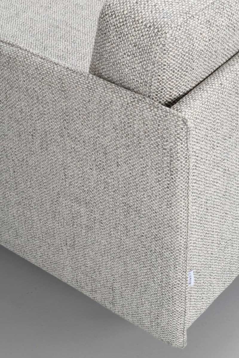 3 Sitzer Sofa HALLGERD 212 cm Stoff grau