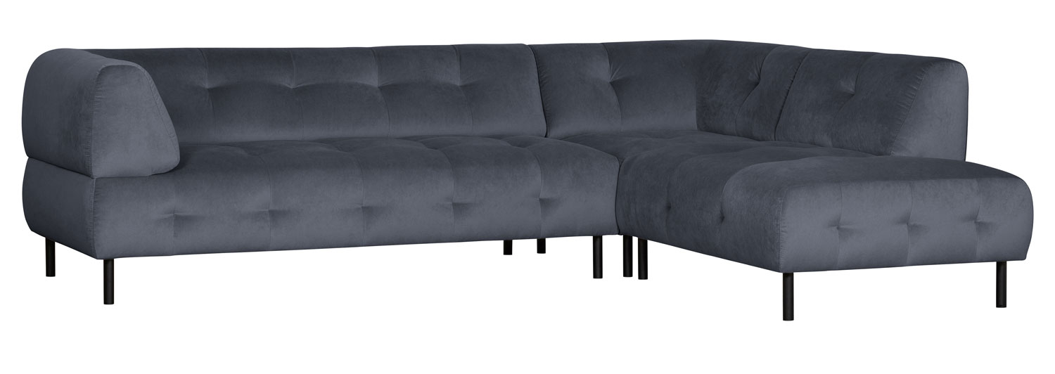 woood Lloyd Ecksofa rechts washed Velvet Samt Cloud