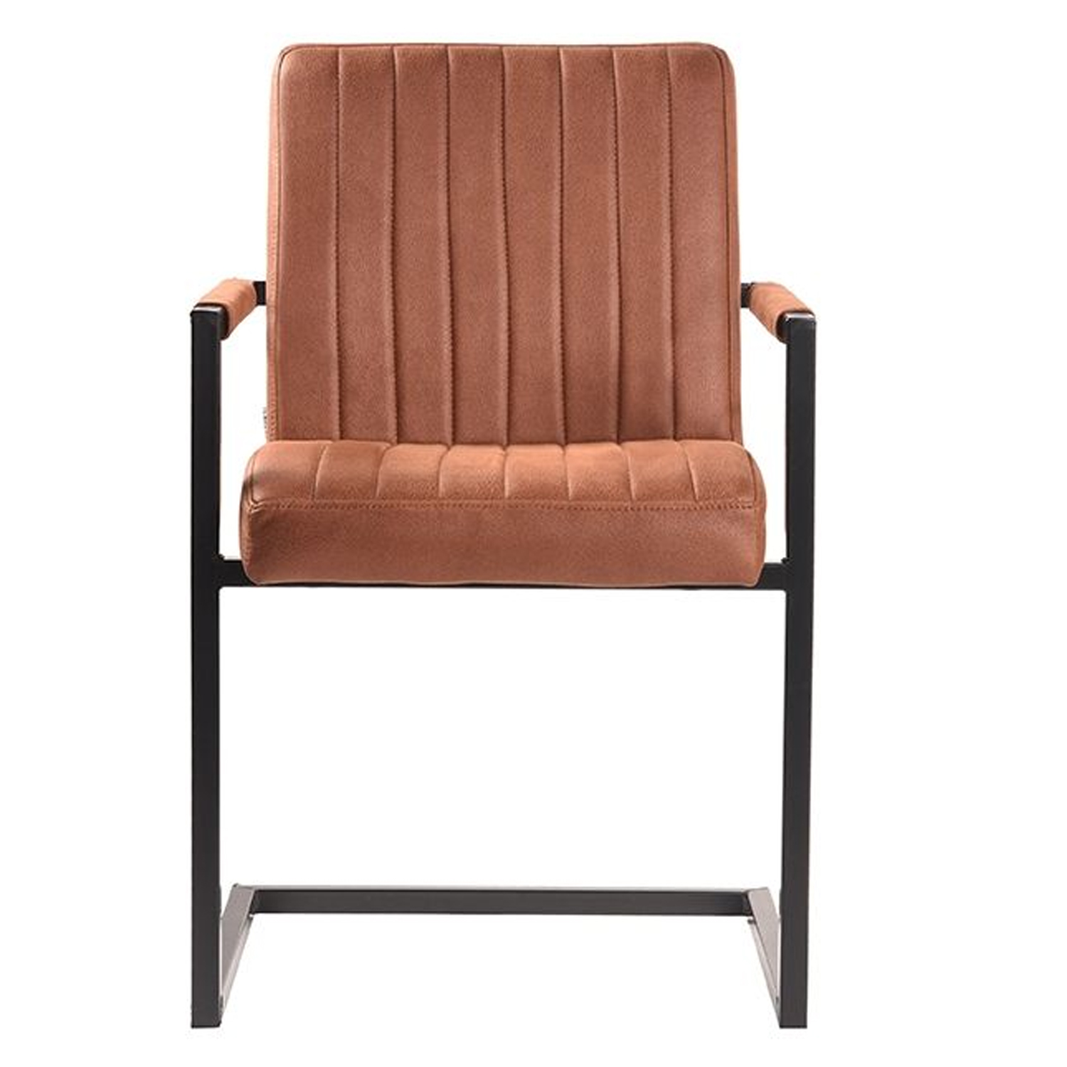 Esszimmerstuhl HUGO Microfaser cognac Freischwinger Stuhl