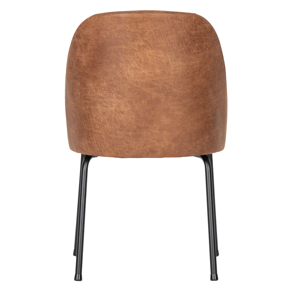 2er Set Esszimmerstuhl Vogue Leder cognac