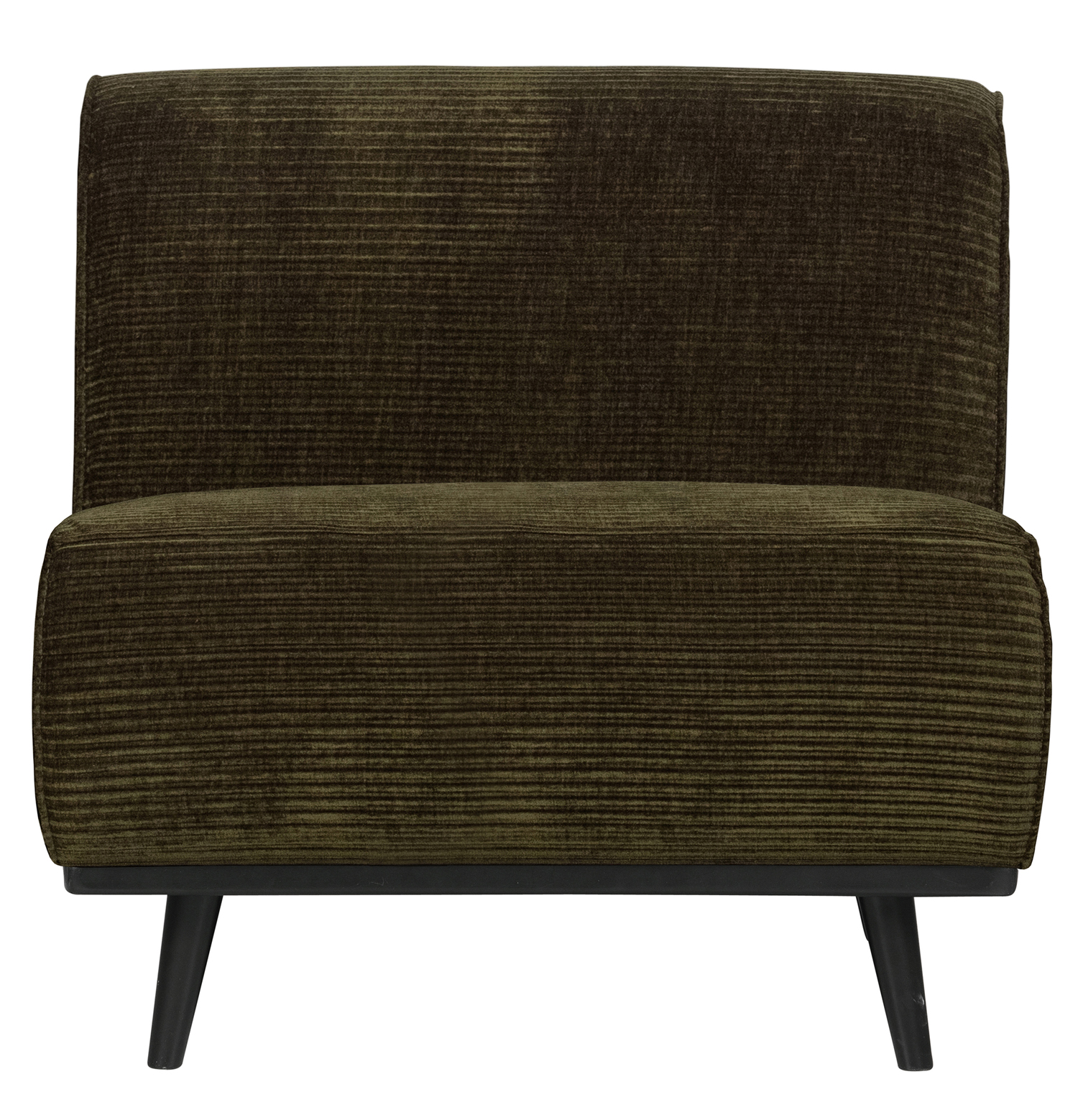Erweiterungselement 79 cm für 4 Sitzer Sofa Statement Rib Cord warmgrün