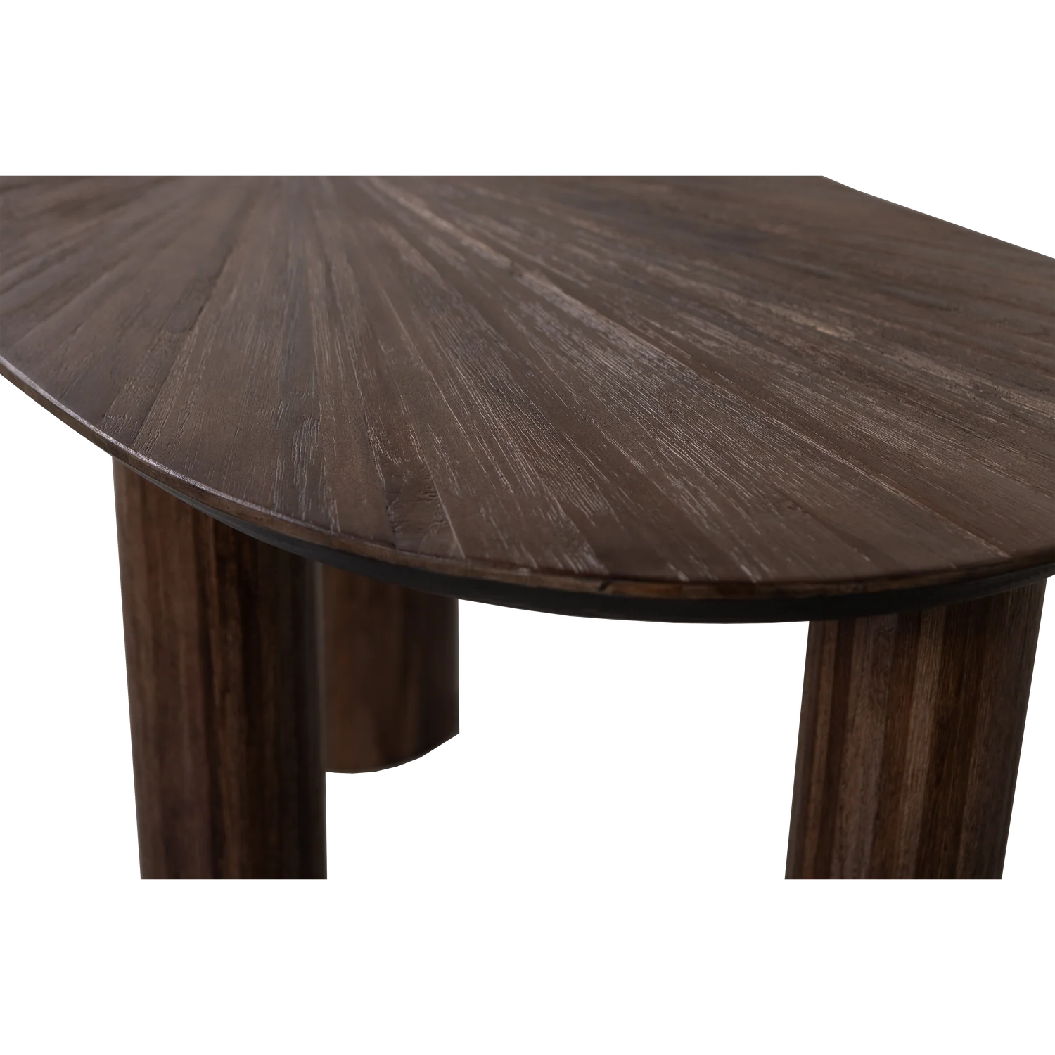 Schreibtisch SUN ORGANIC 150 x 62 cm Teakholz massiv braun