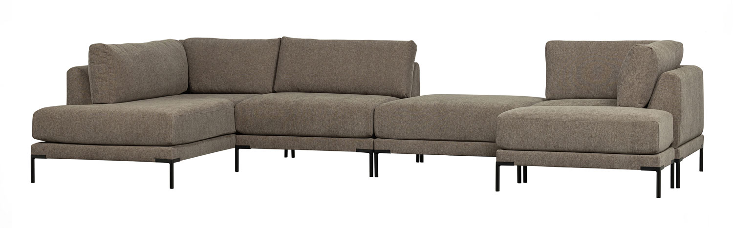 vtwonen Lounge Element links Couple Webstoff taupe