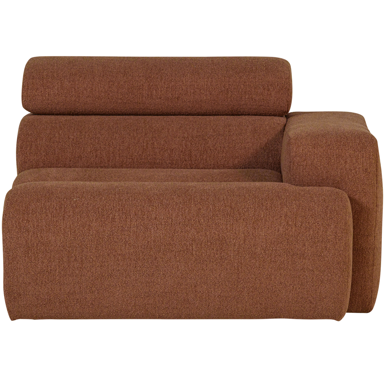 Sofaelement NOVI mit Armlehne rechts Element Bouclé terra