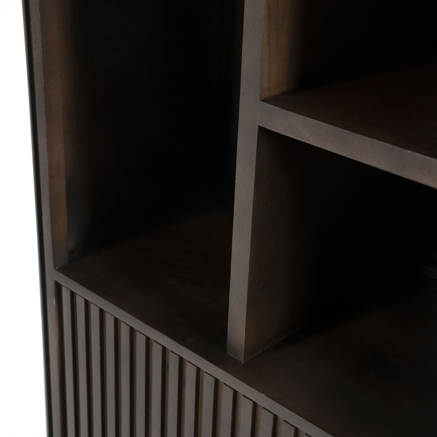 Bücherschrank Regal Remi H 200 cm Mangoholz braun