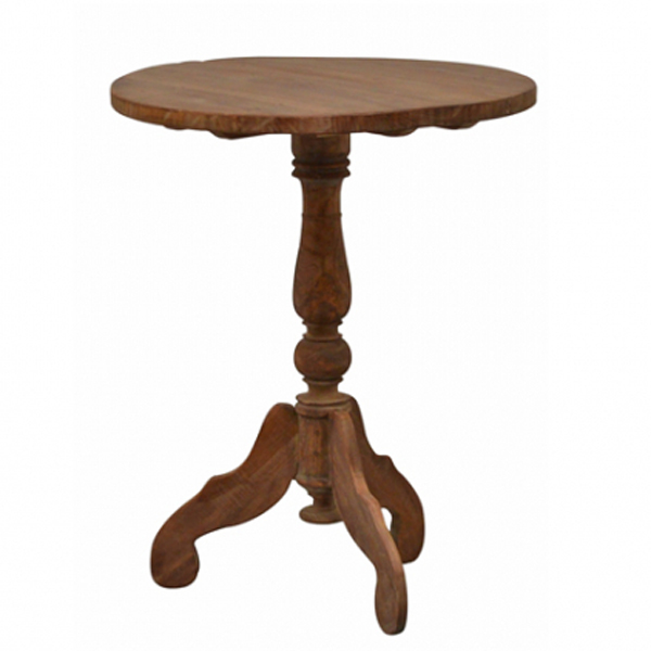 Beistelltisch Bistrotisch Dengkleh Ø 60 cm Tisch Kaffeetisch Massivholz Teakholz