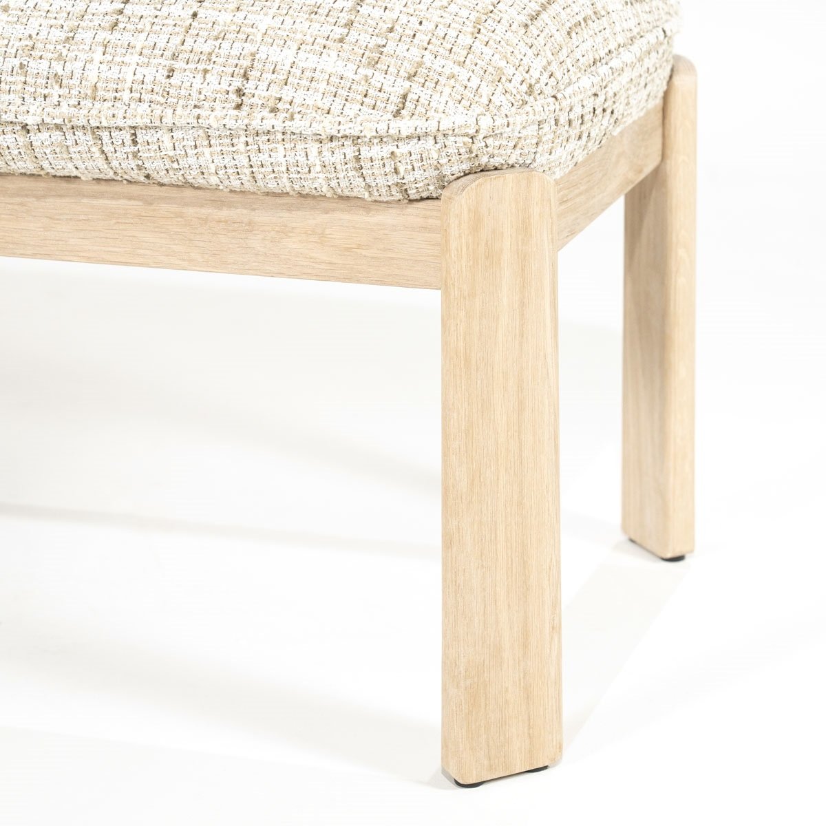 Esstischbank Küchenbank Lottie 143 cm Stoff Nori beige