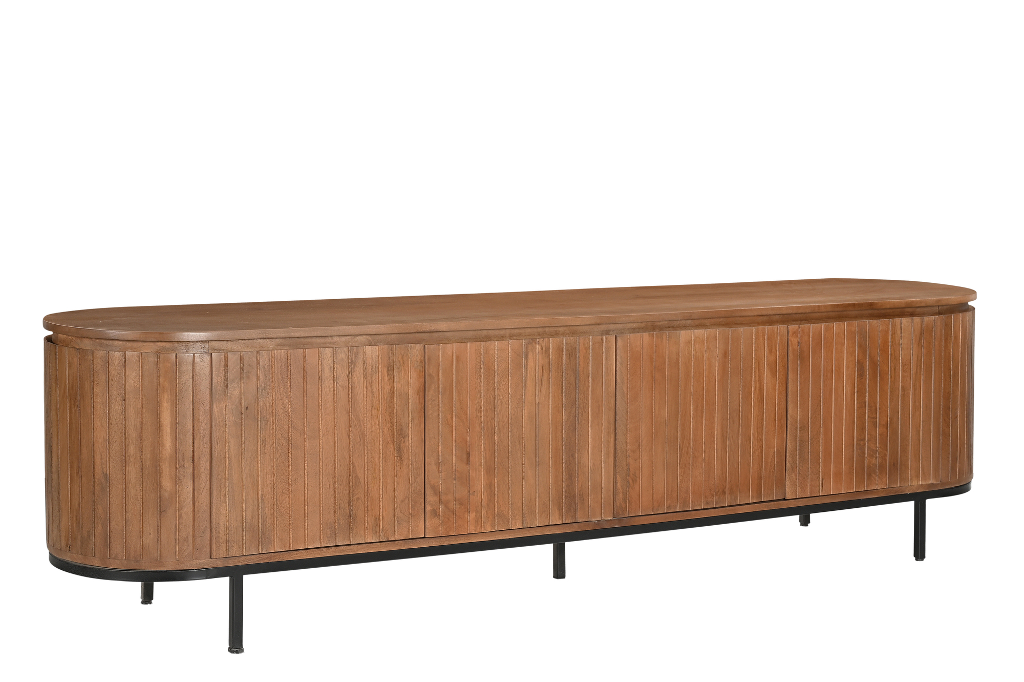 TV Möbel Lowboard Noor 210 cm Mangoholz natur