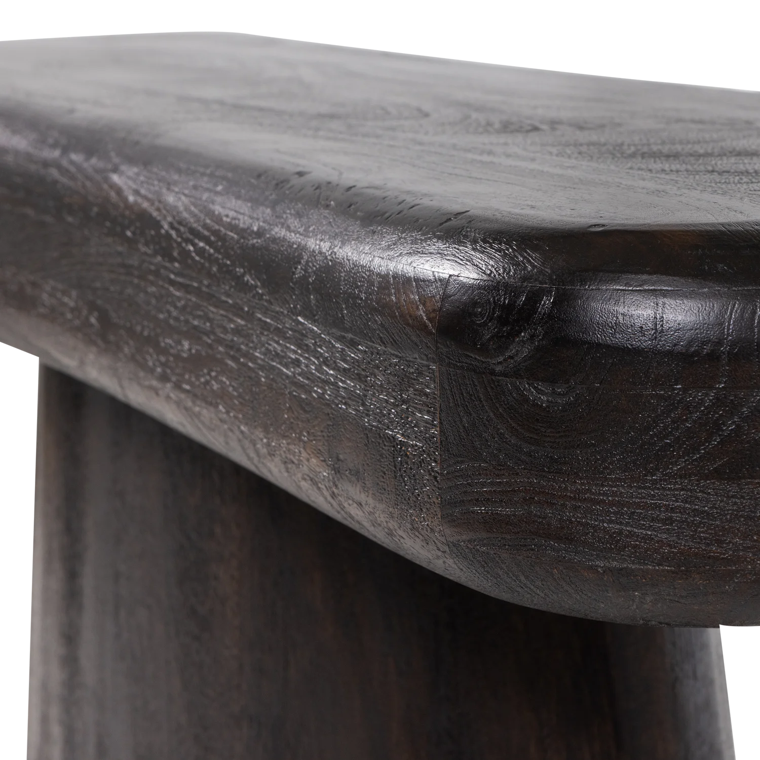 Konsolentisch AMCO 120 x 40 cm Beistelltisch Mango Massivholz schwarz