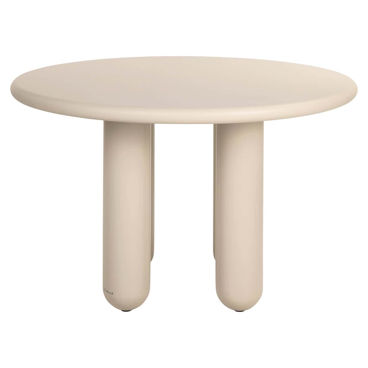 Esstisch Calma rund Ø 120 cm MDF Metall beige