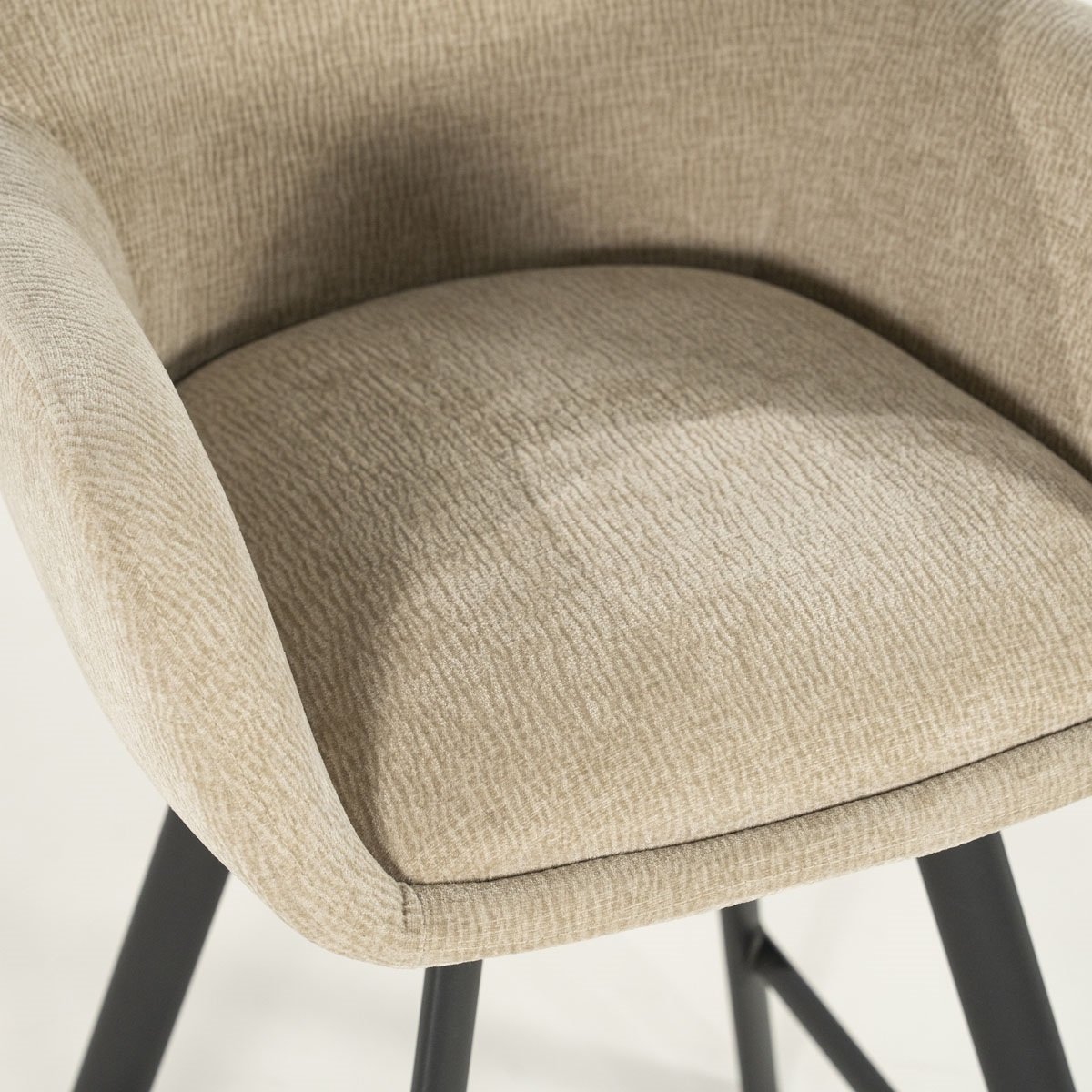 Barstuhl Bliss SH 68,5 taupe mit Armlehne drehbar Drehstuhl Barhocker