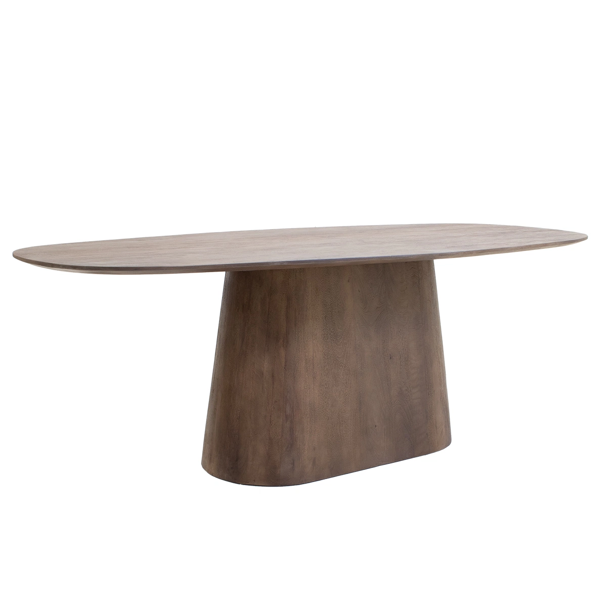 Esstisch Hermine dänisch oval 180 x 100 cm Mangoholz dunkelbraun