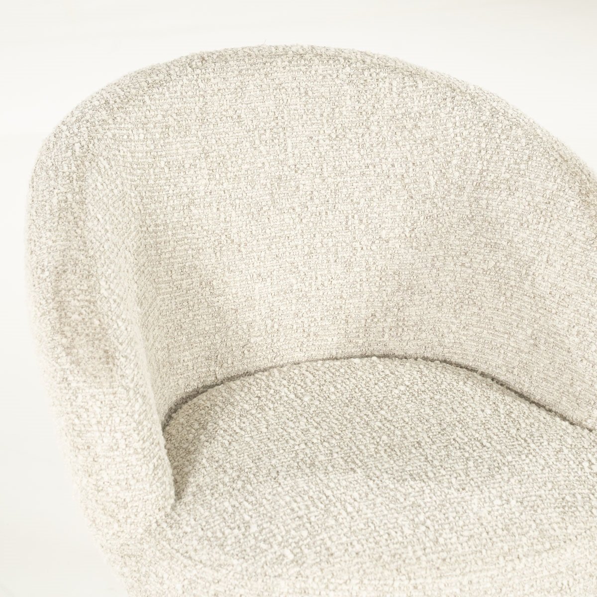 Esszimmerstuhl Livia Drehstuhl Beine Eiche Stoff beige