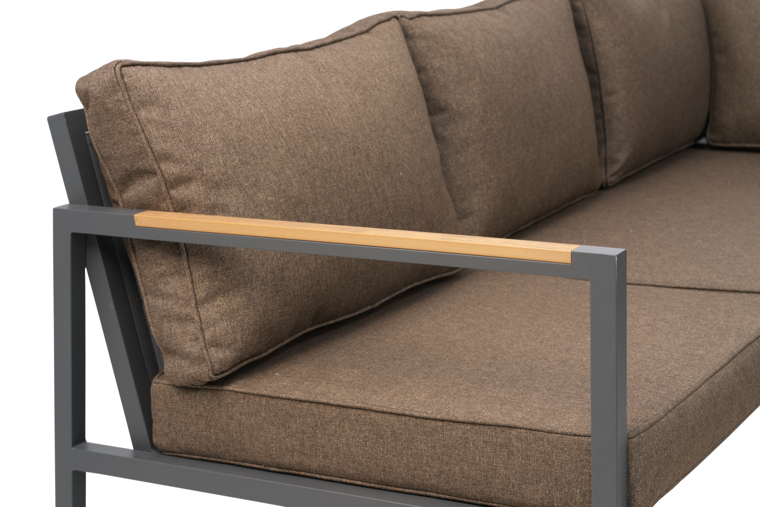 Garten Lounge Möbel Set Ecksofa Cap incl. Couchtisch Aluminium 