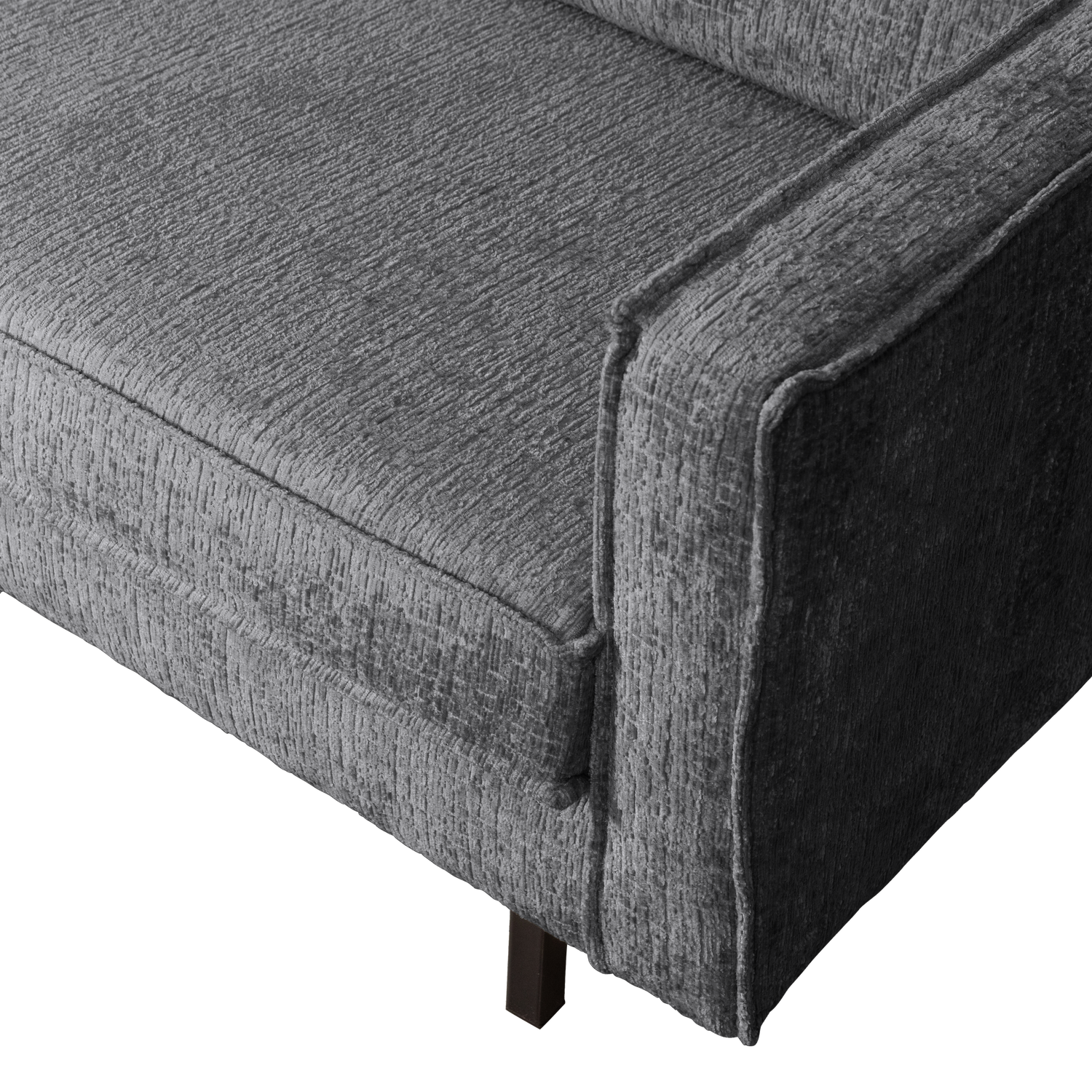 Eckgarnitur Rodeo Struktur Samt mountain Couch Sofa Ecksofa Longchair links