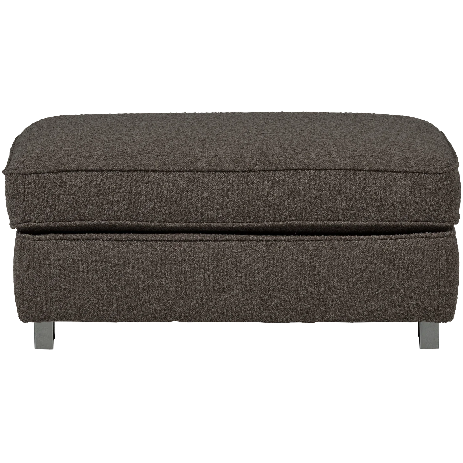 Pouf LAZY 95 x 83 cm Hocker Sitzhocker Bouclé anthrazit