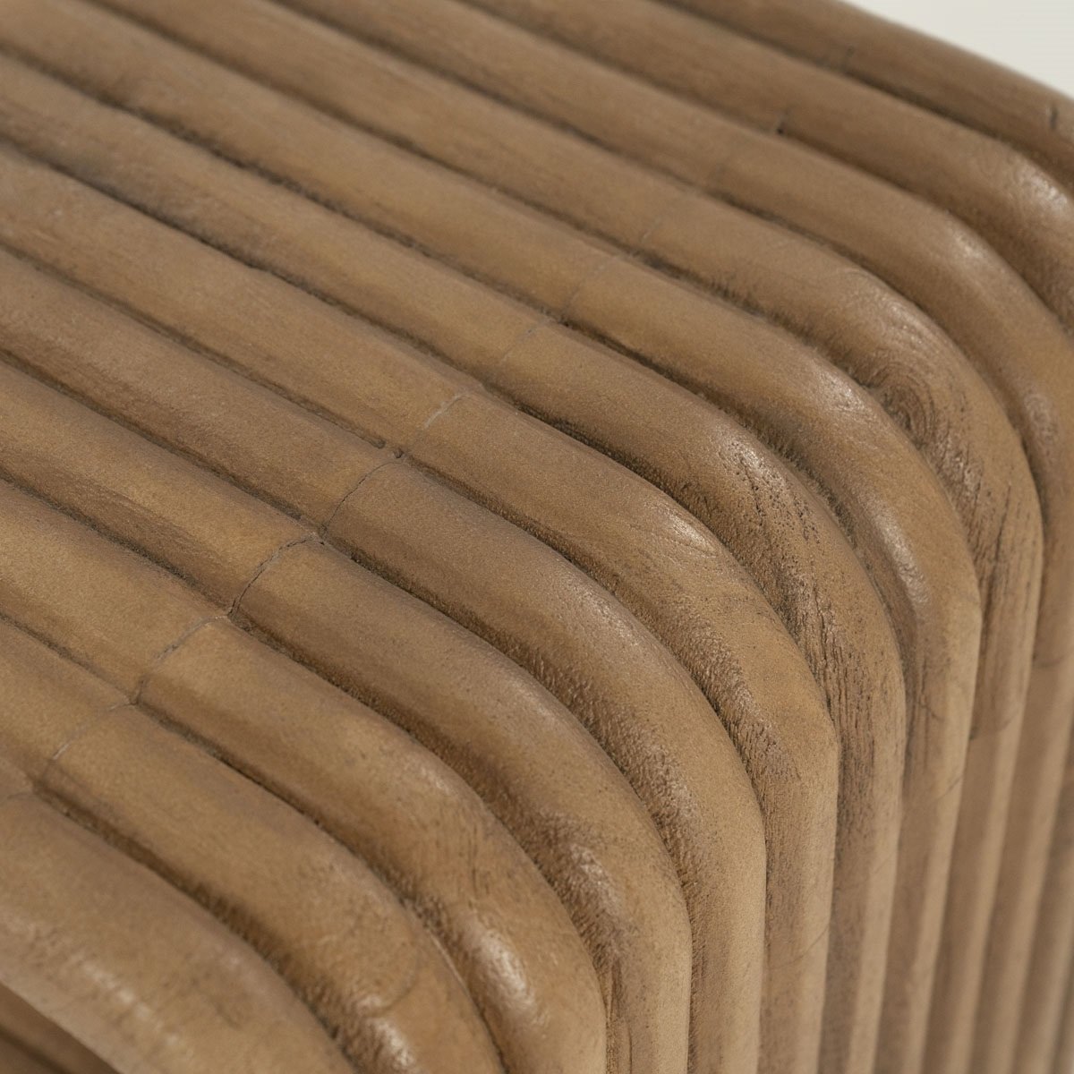 Beistelltisch Rigato H 60 cm Mangoholz braun
