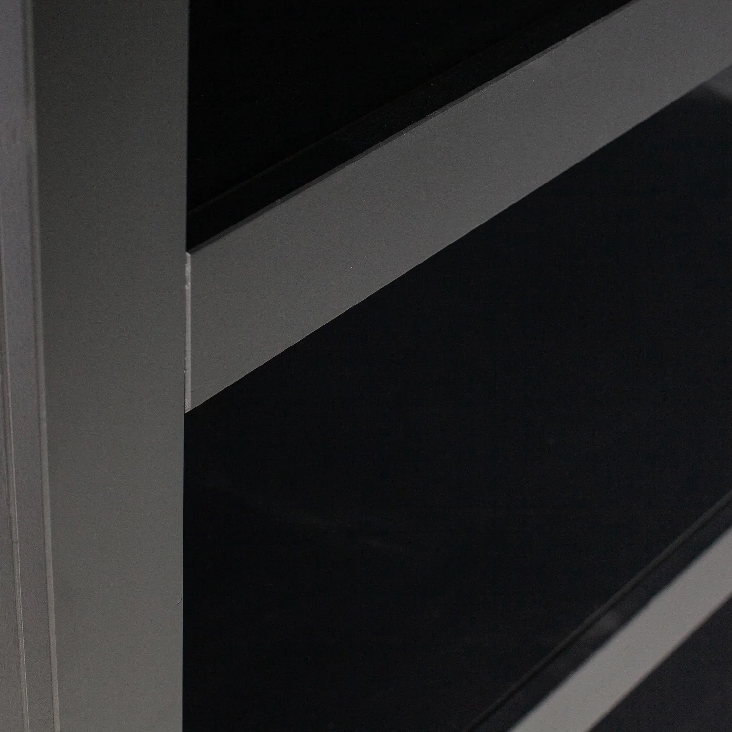 Regal offener Schrank BONK schwarz Kiefer Höhe 160 cm FSC-zertifiziert