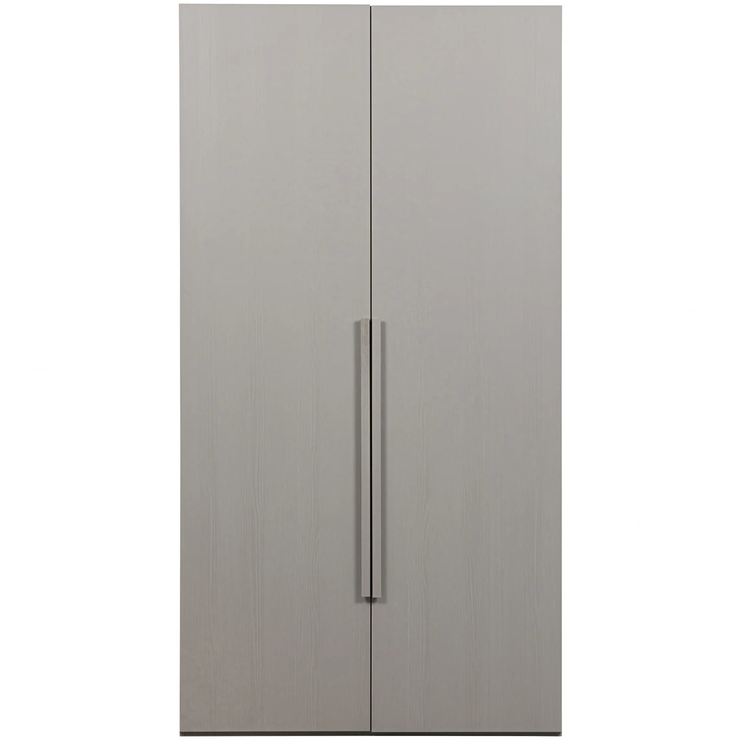 Kleiderschrank RENS B 110 cm 2-türig Nussbaumfurniers hellgrau