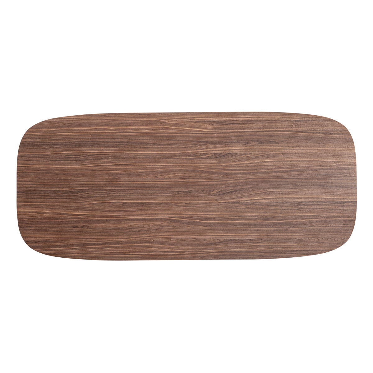 Esstisch ACIERA oval 247 x 110 cm Wallnussfurnier braun