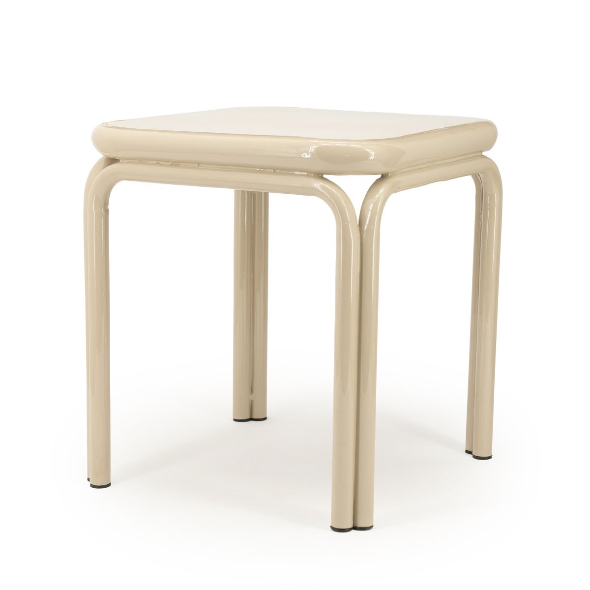 Beistelltisch Zilo 43 x 43 cm Metall beige  