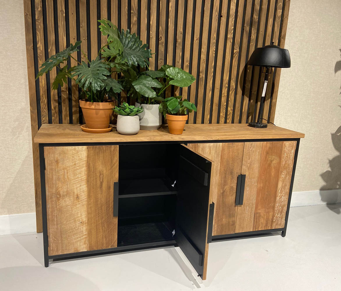 Sideboard Kommode TOMAR 185 cm Teakholz