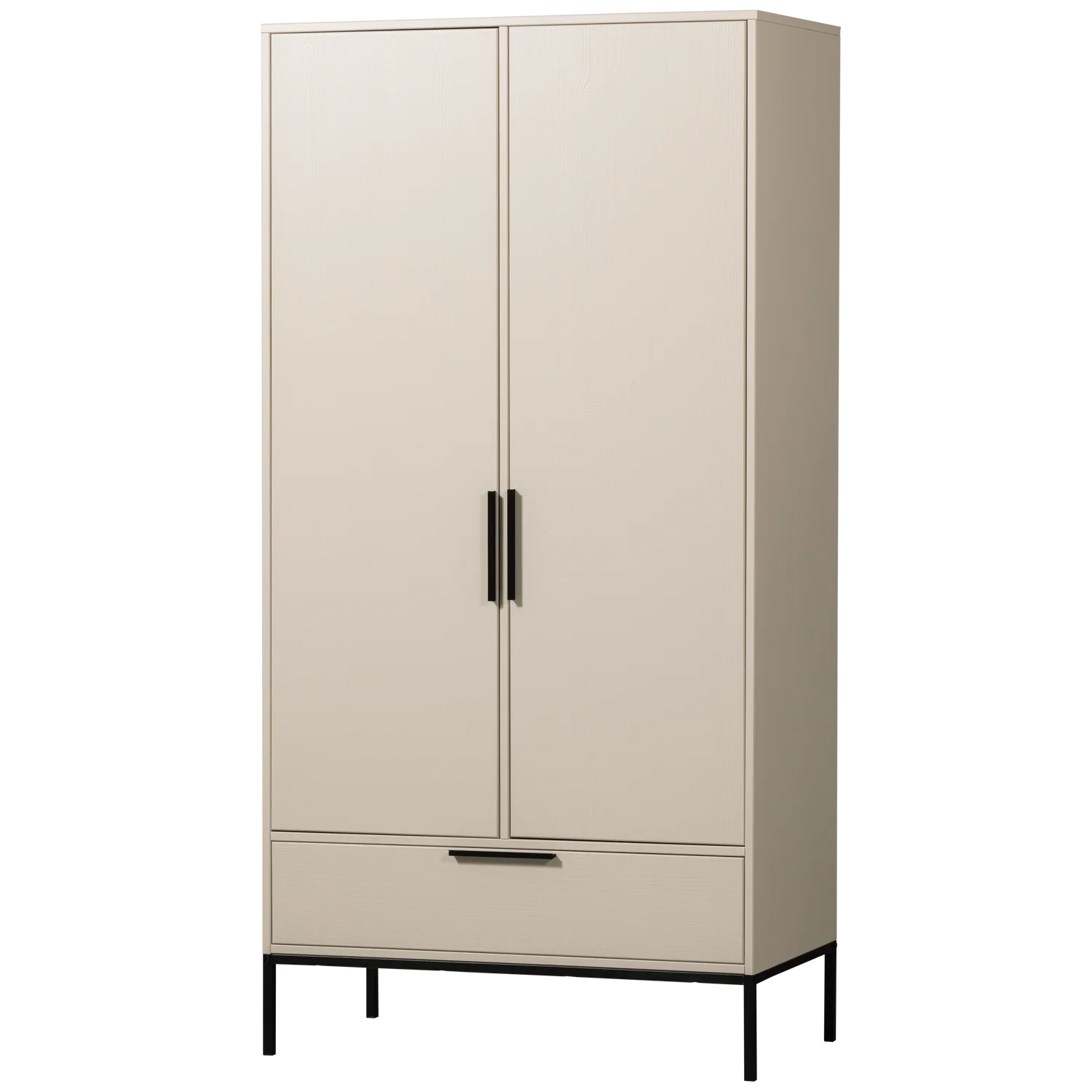 Kleiderschrank Adam staubgrau 100 cm Kiefer