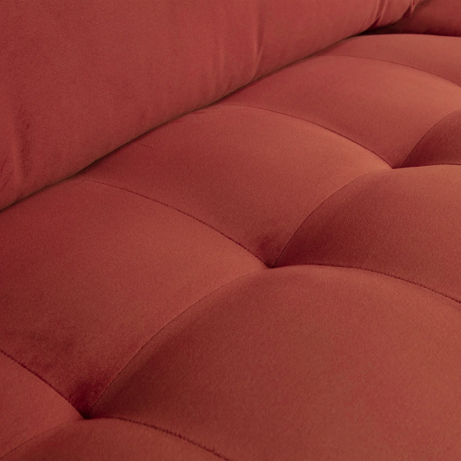 2,5 Sitzer Sofa Rodeo Classic Samt kastanie braun Couch Loungesofa Couchgarnitur