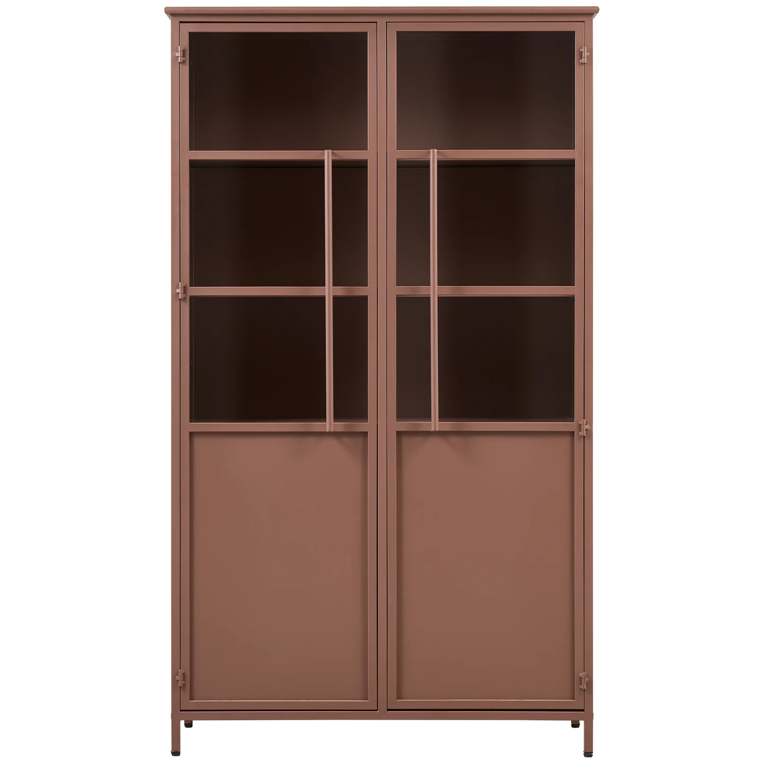 Industrie Vitrine Exhibit H 170 cm Metall tan