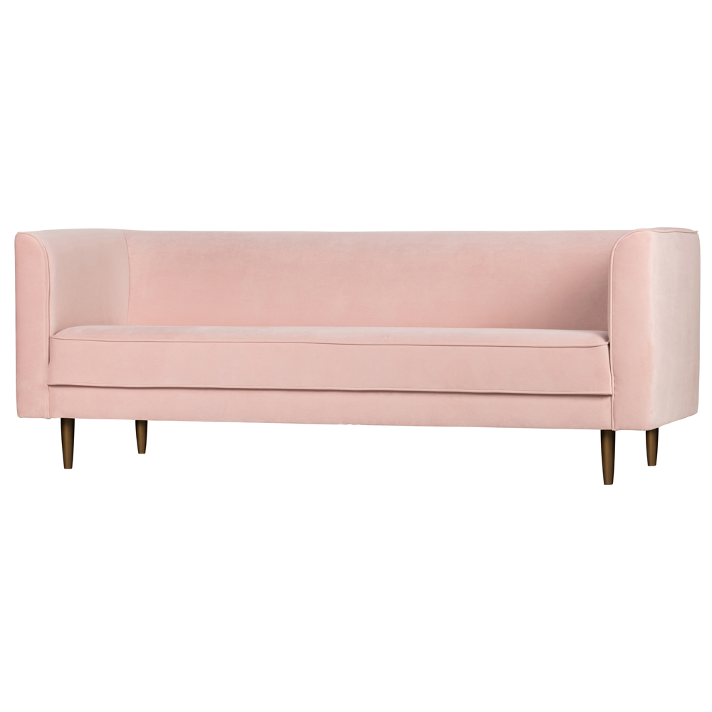 vtwonen 3 Sitzer Sofa Studio Samt nude 220 cm Samtcouch Couch