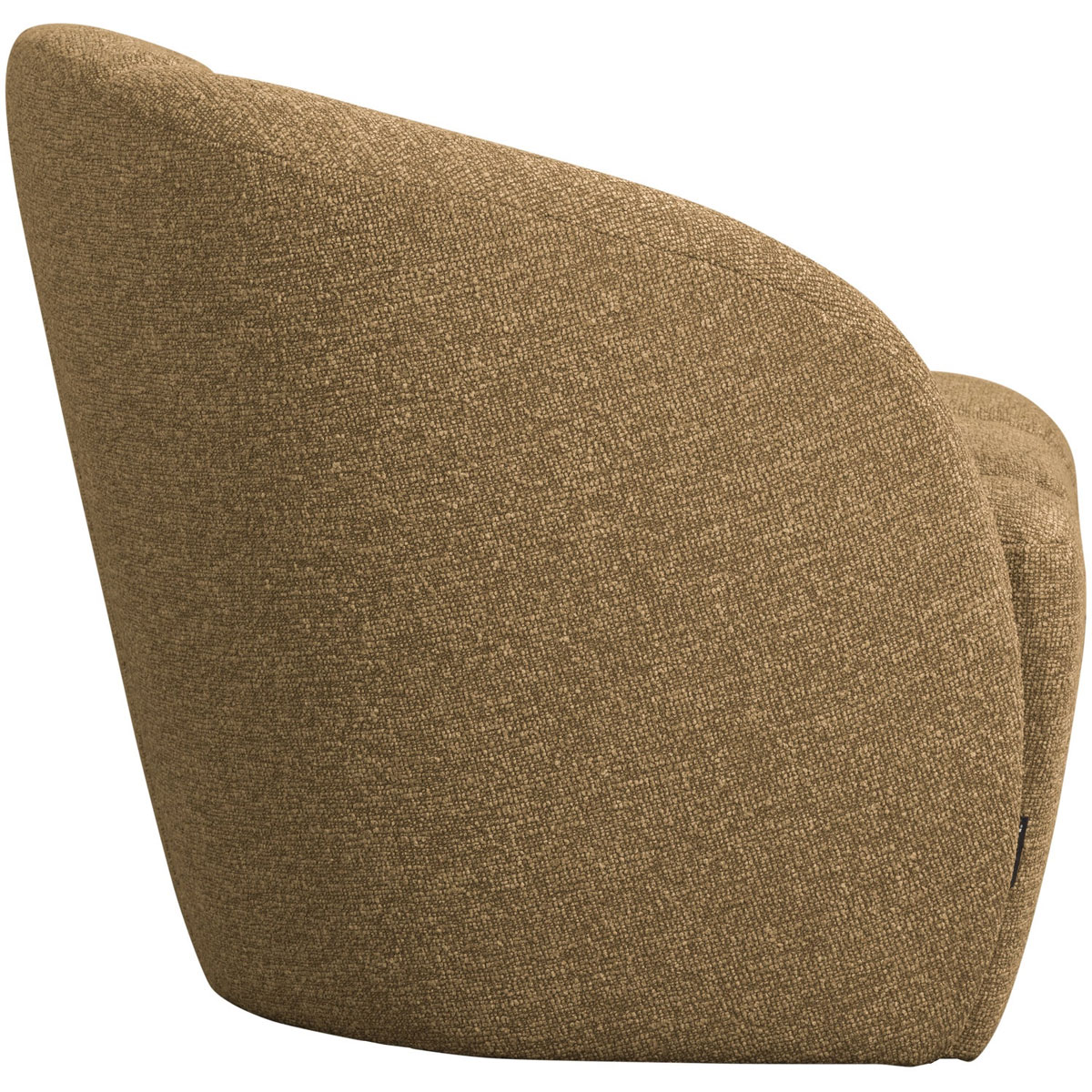 woood 2 Sitzer Sofa Bank MOJO links Bouclé gelbbraun melange