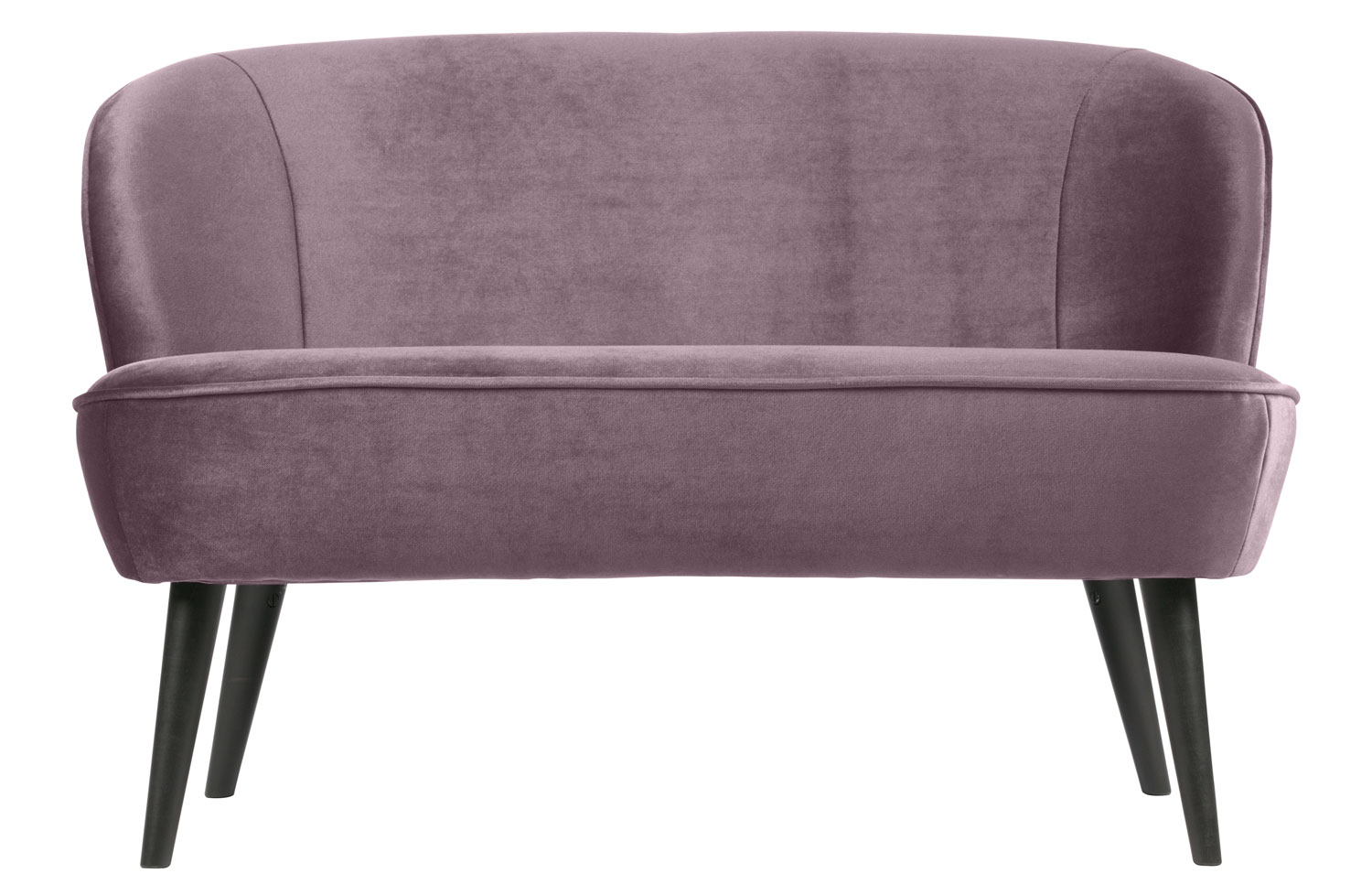woood kleines 2 Sitzer Sofa SARA 110 cm Samt warmes Flieder