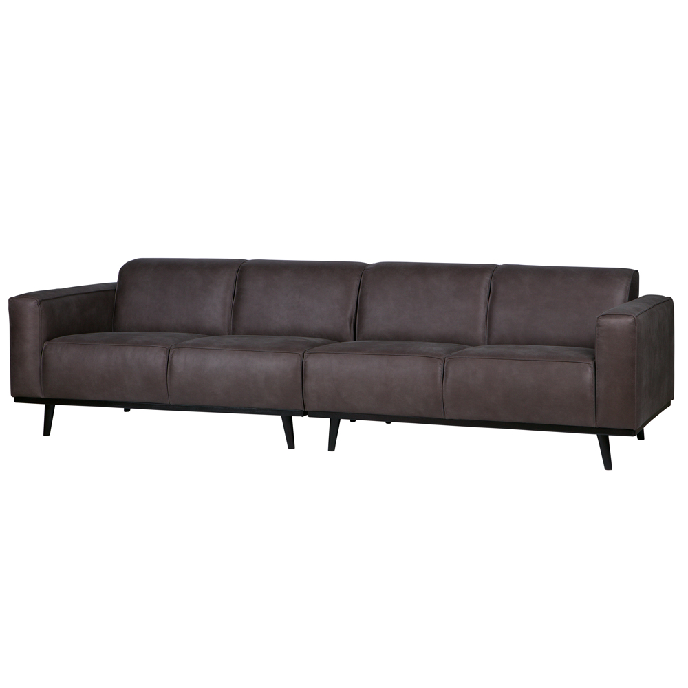 4 Sitzer Sofa STATEMENT Eco Leder grau