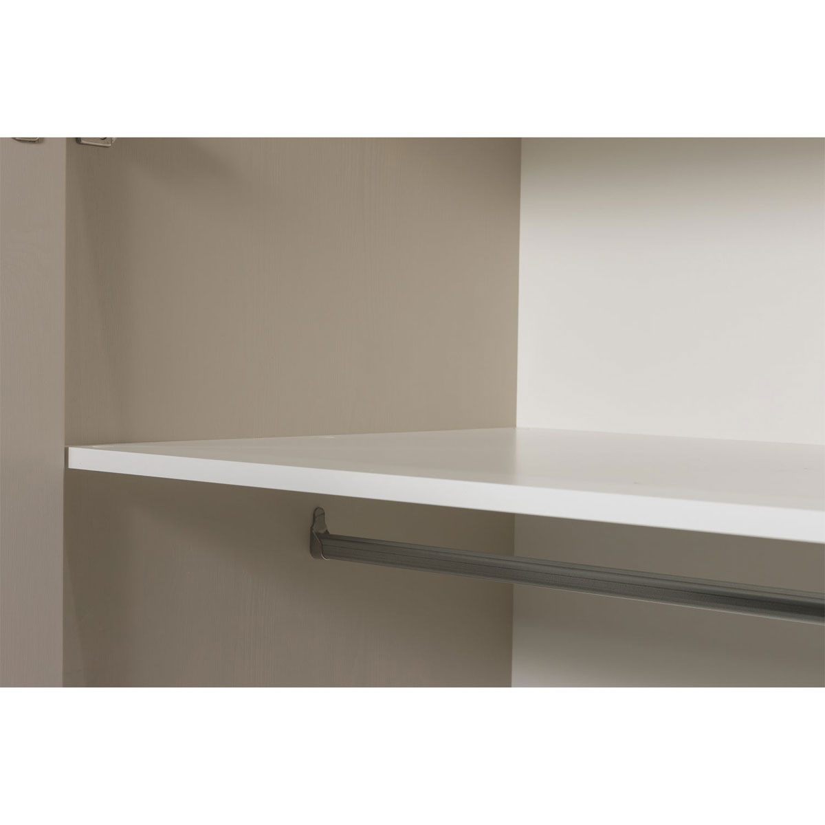 woood  Kleiderschrank Connect Kiefer staubgrau Schrank