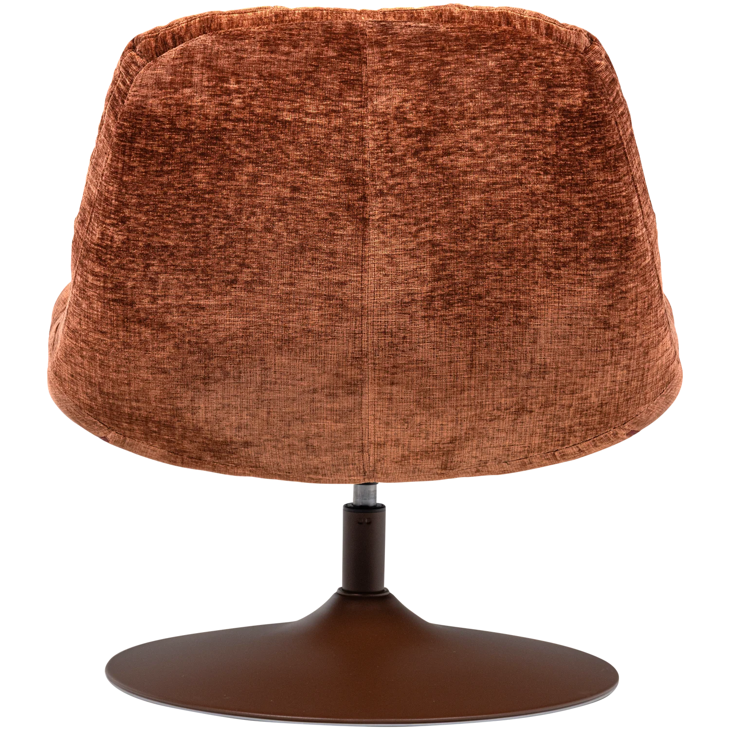 Sessel ELVI Drehsessel Struktur Chenille rostbraun