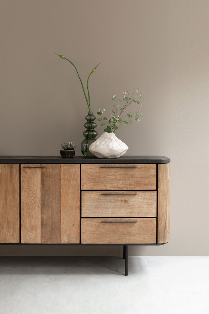 Sideboard Soho 200 cm recyceltes Teakholz Mortex Kommode