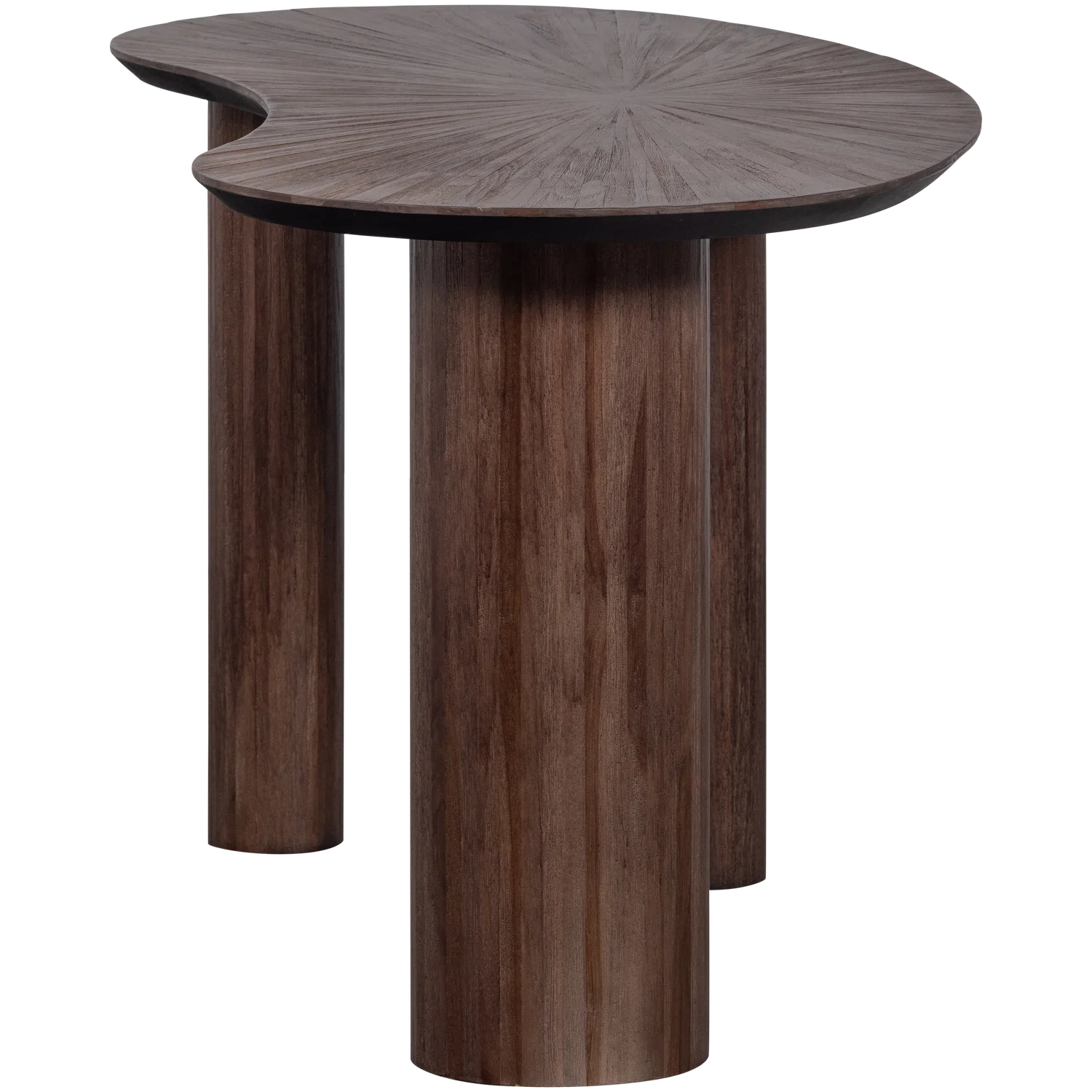 Schreibtisch SUN ORGANIC 150 x 62 cm Teakholz massiv braun