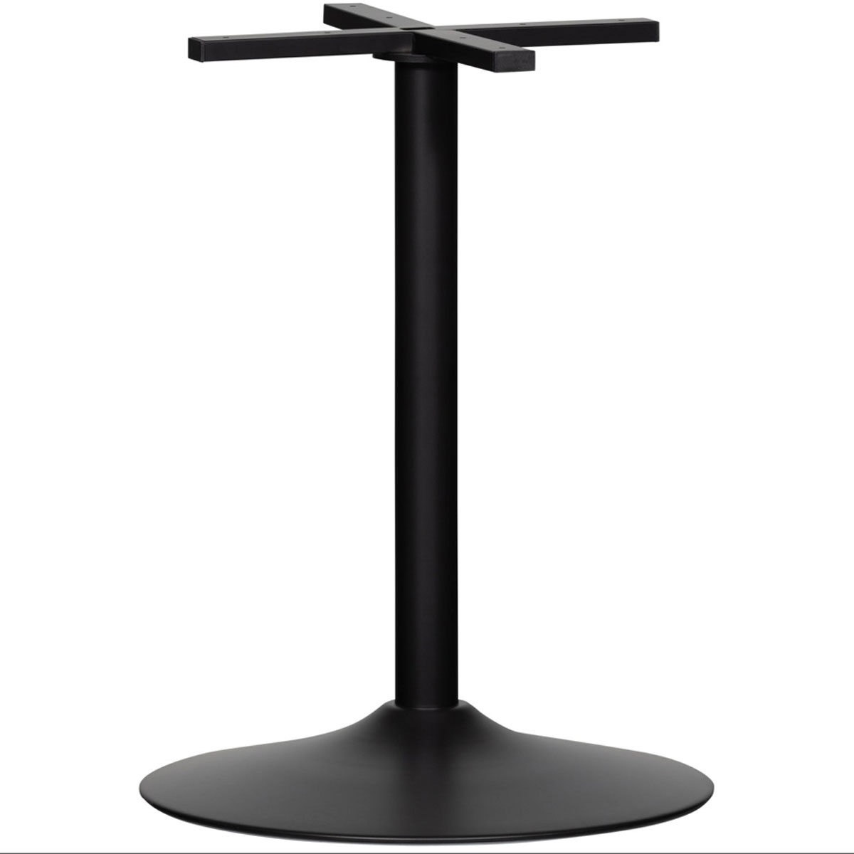 woood Tischgestell Bistro Rundrohrfuß Tischgestell Tisch Tischfüße Metall schwarz