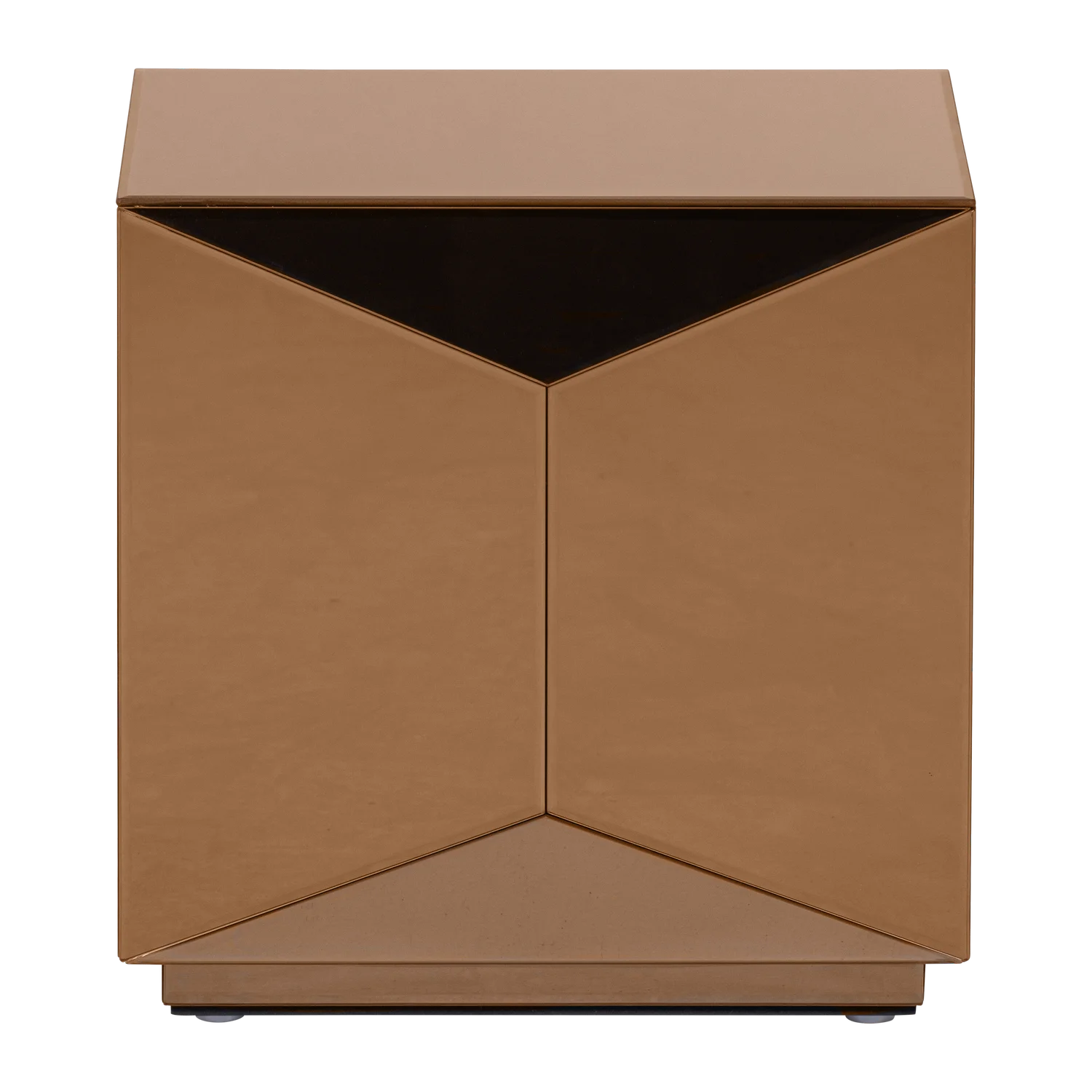 Beistelltisch MIRROX 50 x 50 cm MDF Spiegelglas