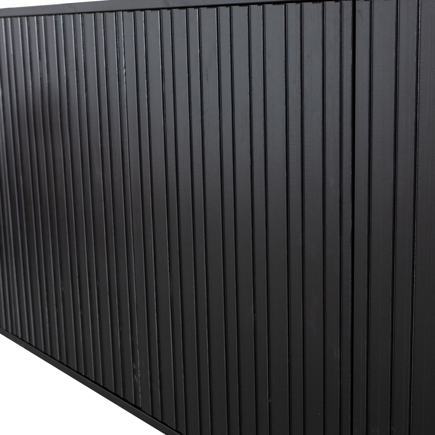 Sideboard New Gravure 200 cm Kiefernholz schwarz