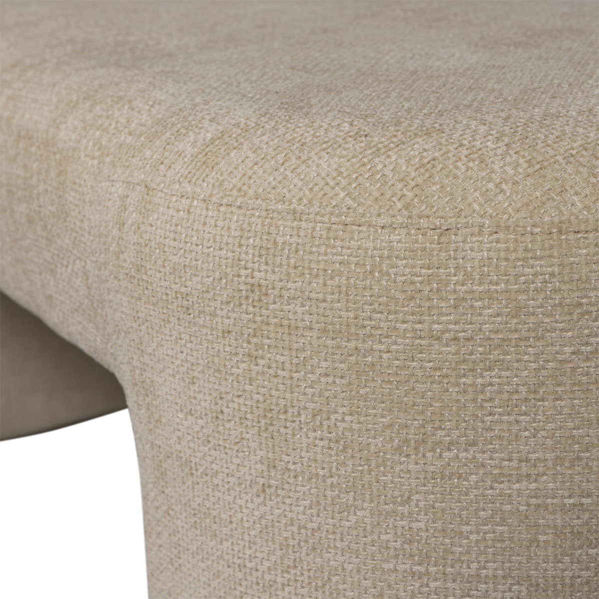 Bank Esstischbank Küchenbank JACOB 130 cm Chenille natur